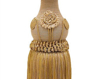 Decorative Rust Gold Curtain Drapery Tassel Tieback Etsy