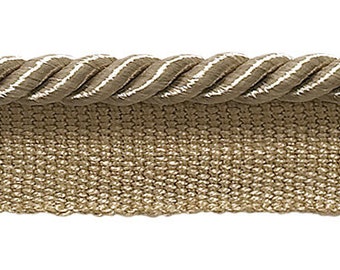 By The Yard Beige Ivory Lt Green 3//16/" Decorative Rope Cord Sandstone