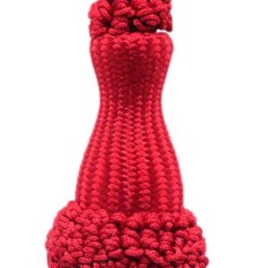 DÉCOPRO Decorative Silky 5&quot; (12.5cm) Key Tassel, 5&quot; (12.5cm) Loop# SKT, Cherry Red #E13 (Dark Crimson Red) Sold Individually