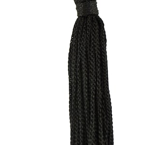 3&quot; (7.5cm) Basic Chainette Tassel | Craft Tassel (RT03), Pure Black #K9 (Jet Black) Set of 10
