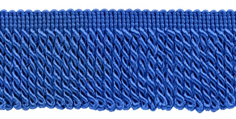 I6 10 Yard Value Pack of 2.5 Inch ROYAL BLUE Bullion Fringe Trim Style# EF25 Color: Cobalt BLUE 30 Ft 9.5 Meters