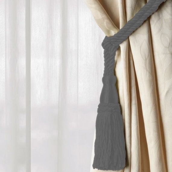 Black Tan Ivory Cream Curtain Drapery Tassel Tieback8 Etsy