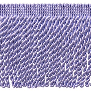 DÉCOPRO 6" Decorative Bullion Fringe Trim, Traditional Satiny Finish # BFS6, Vibrant Lilac Purple #D7D1 , Sold By The Yard (36"/3 ft/0.9m)