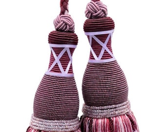 DÉCOPRO Tassel Curtain and Draperys Tassel Tieback, Tassel Length 10" (25cm), Spread 34" (86cm) # TBRW102 #VL01 Sold Individually