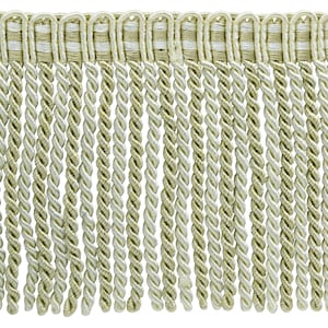6&quot; (15cm) long Bullion Fringe Trim with Knitted Header (Style# DB6) #4001 Sold By The Yard (36&quot;/3 ft/0.9m)