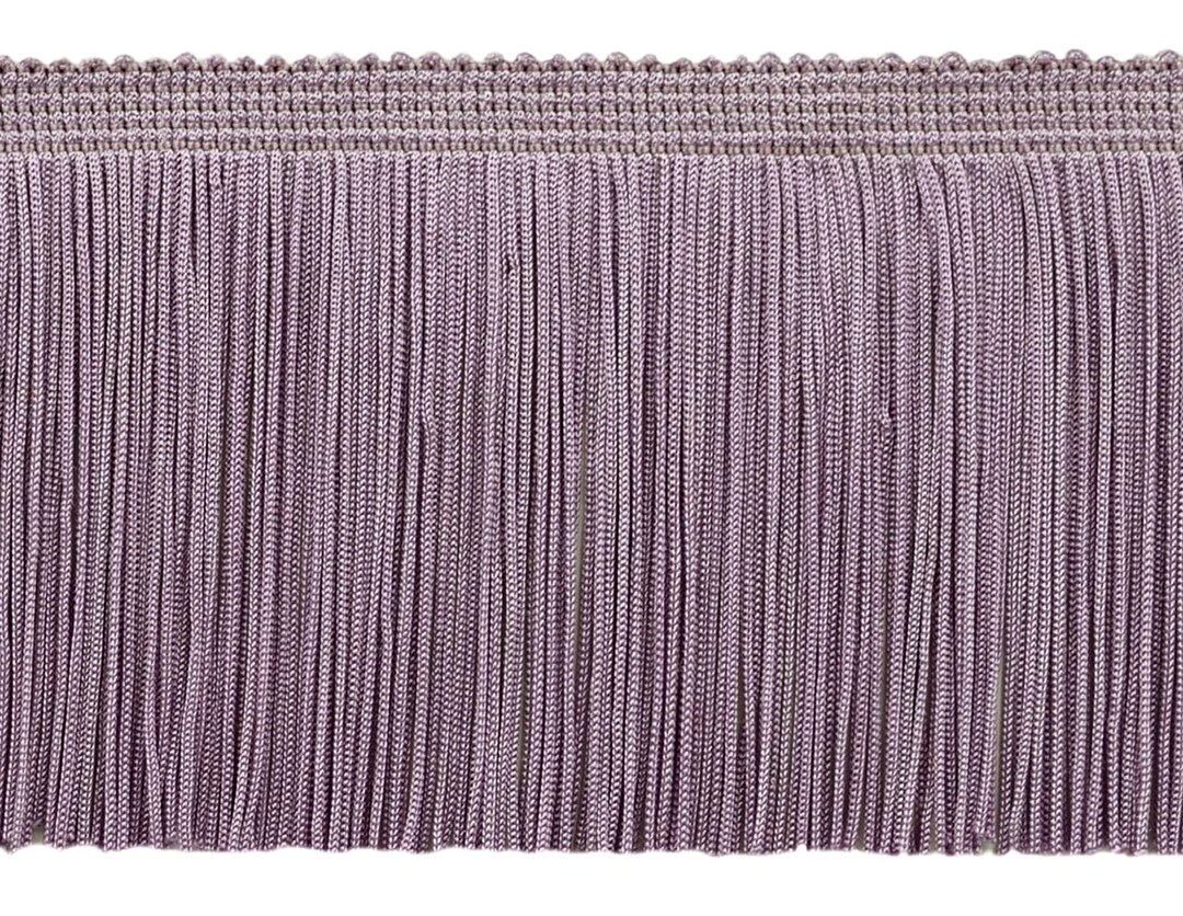 DÉCOPRO 10cm (4) Chainette Fringe Trim CF04, Lilac Purple # D7 (Light Lavender Violet Purple) 10m (11 yards/33 ft