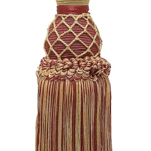 DÉCOPRO Curtain & Drapery Tassel Tieback, Tassel Length 10&quot; (25cm), Spread 30&quot; (76cm) # TBIN1 #1253 Sold Individually