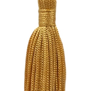 3&quot; (7.5cm) Basic Chainette Tassel | Craft Tassel (RT03), Dark Gold #C4 (Dark Yellow Gold) Set of 10