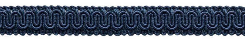1.5 cm Basic Solid Collection Kordel Borte Zierband #0058SG #J3 (Dunkelblau) 12 Yards (36 ft/11 m) Bild 2