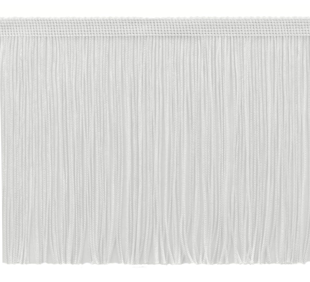 DÉCOPRO 6 (15cm) Chainette Fringe Trim # CF06, Pure Black #K9 (jet Black) 11 Yards (33 Ft/10m
