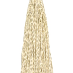Set of 10 Color Cream Crown Head Chainette Tassel, 5.5 Inch Long with 1 Inch Loop, Basic Trim Collection Style# CT055 Color: Cream /Ivory A2