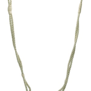 Rope Holdback Tieback, 26" Spread (66cm), Thick (RTB9920BEADED), Cream Ivory #A2 (Cream, Ivory, Off White) Sold Individually image 5