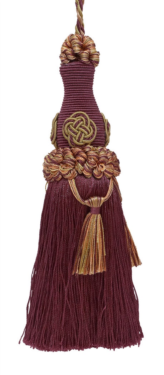 Plum Purple Lt 3.5/" Loop Style# NKT Elegant Key Tassel // 4/" tassel