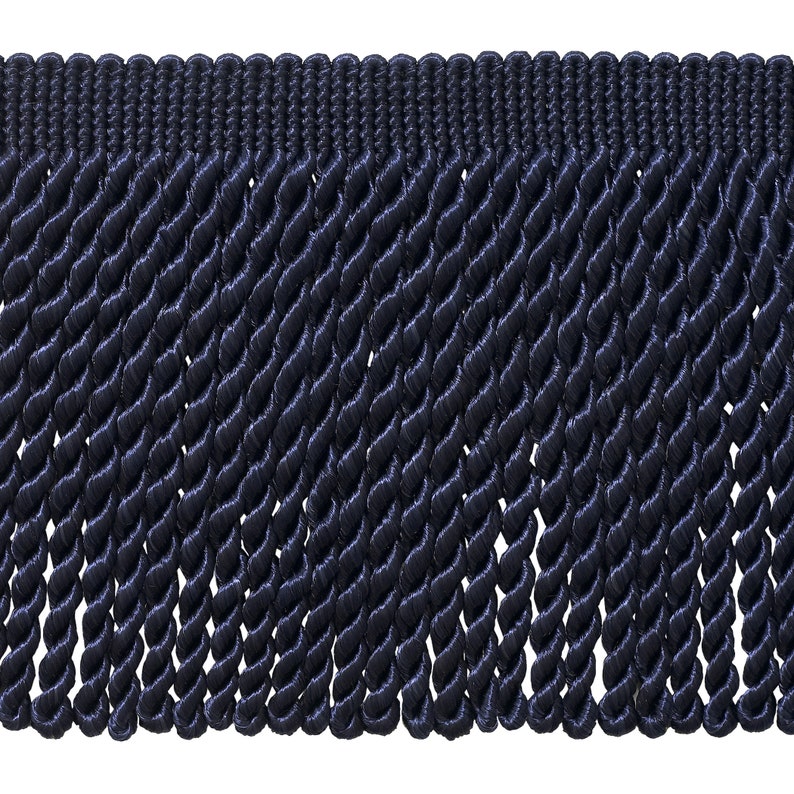 By The Yard French Blue 6/" Bullion Fringe Trim Blue