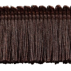 6 (15cm) long Solid Chainette Fringe Trim (Style# CF06), Antique Gold #C4  (Dark Yellow Gold) Sold By The Yard (36/3 ft/0.9m)