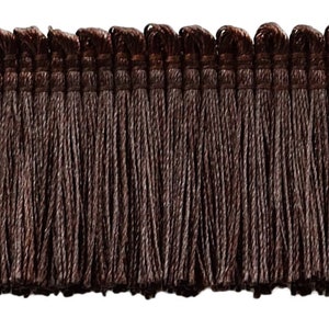 6 (15cm) long Solid Chainette Fringe Trim (Style# CF06), Antique Gold #C4  (Dark Yellow Gold) Sold By The Yard (36/3 ft/0.9m)