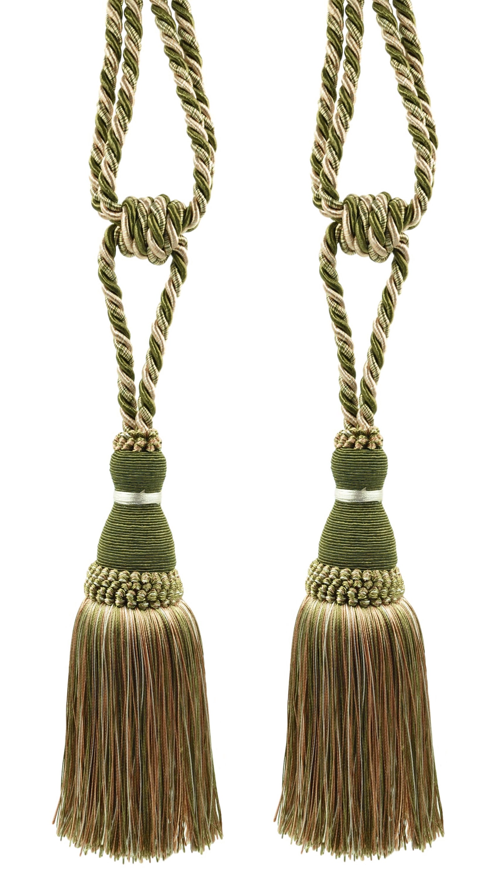 emerald green tie backs