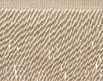 DÉCOPRO 6&quot; (15cm) Decorative Bullion Fringe Trim, Traditional Satiny Finish # BFS6, #A2 (Ivory / Cream) Sold By The Yard (36&quot;/3 ft/0.9m)