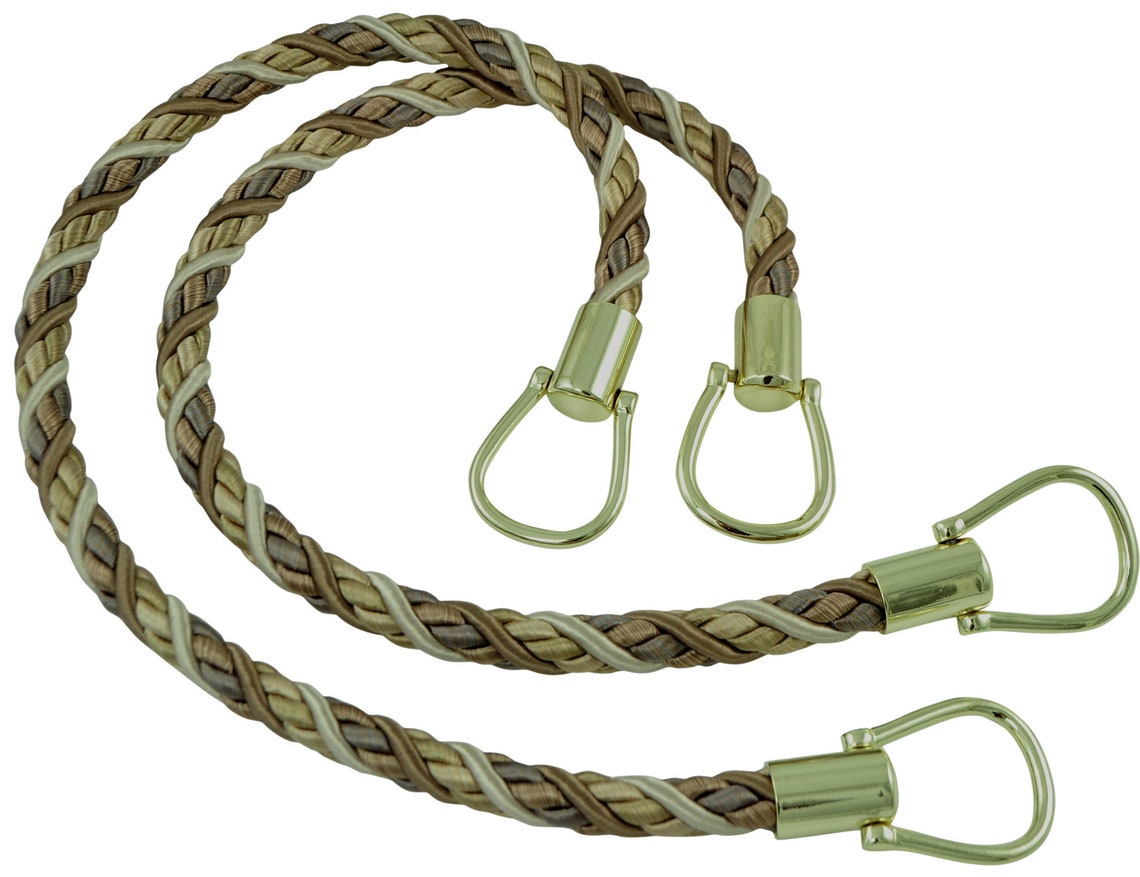 Pair of Elegant Beige Multi Tone Curtain & Drapery Rope | Etsy