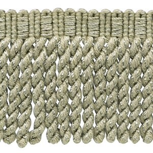 Graue Bullion-Fransen-Borte – 7,6 Cm Lang, Silbergrau, Polyester/Baumwolle, Pro Meter, Für Vorhänge, Kissen & Deko