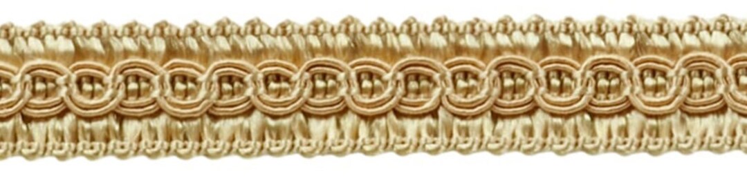 Cordón Trenzado Dorado De 12.5 M - Cinta Decorativa De 16 Mm Para Tapicería Y Manualidades