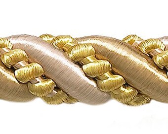 Cordoncino decorativo, rosso, verde, oro, 3 mm, 25 m, festivo