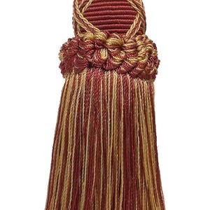 DÉCOPRO 14 cm (5 1/2 po.), boucle 10 cm (4 po.) # KTIC, or bordeaux n° 1253 (rouge carmin, or jaune, rouge foncé) Vendu individuellement