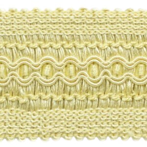 2&quot; (5cm) Solid Wide Gimp Braid Trim # 0200SG, White Gold #14 (White Gold, Light Gold, Golden Beige) 10 Yards (30 ft/9.5m)