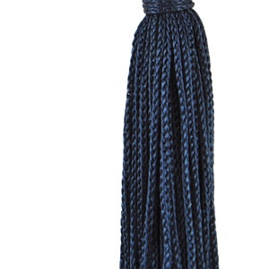 3&quot; (7.5cm) Basic Chainette Tassel | Craft Tassel (RT03), Navy Blue #J3 (Dark Blue) Set of 10