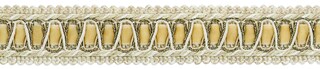 Passamaneria Vintage DecoPro - Treccia In Poliestere Color Avorio Larghezza 5 Cm - Venduta Al Metro