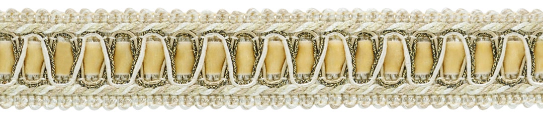 Passamaneria Vintage DecoPro - Treccia In Poliestere Color Avorio Larghezza 5 Cm - Venduta Al Metro