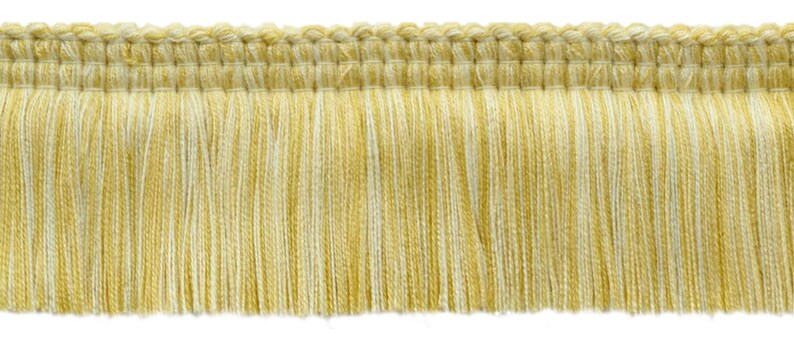 Yellow Peach W94 24 yard Package Lush 2 Brush Fringe Trim Vanilla Champaigne Style# 0200EMPBPU Color
