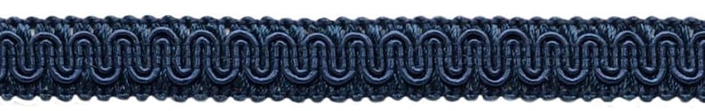 1.5 cm Basic Solid Collection Kordel Borte Zierband #0058SG #J3 (Dunkelblau) 12 Yards (36 ft/11 m) Bild 1