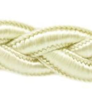 1/2&quot; (1cm) Elegant Solid Flat Gimp Braid Trim (0050SGB), Cream Ivory #A2 (Cream, Ivory, Off White) 12 Yards (36 ft/11m)