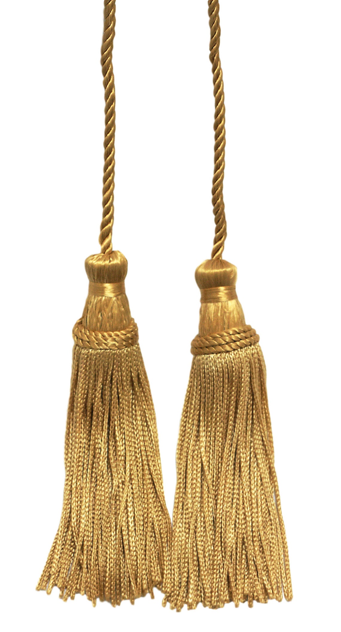 Medium Gold Double Tassel / Tassel Tie with 4 inch Etsy