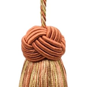 11 cm (4 1/2 Zoll) Schlüsselquaste, 10 cm (4 Zoll) Schlaufe mit türkischem Kopfmotiv (Artikelnummer: BTS045) #6122 Einzeln erhältlich