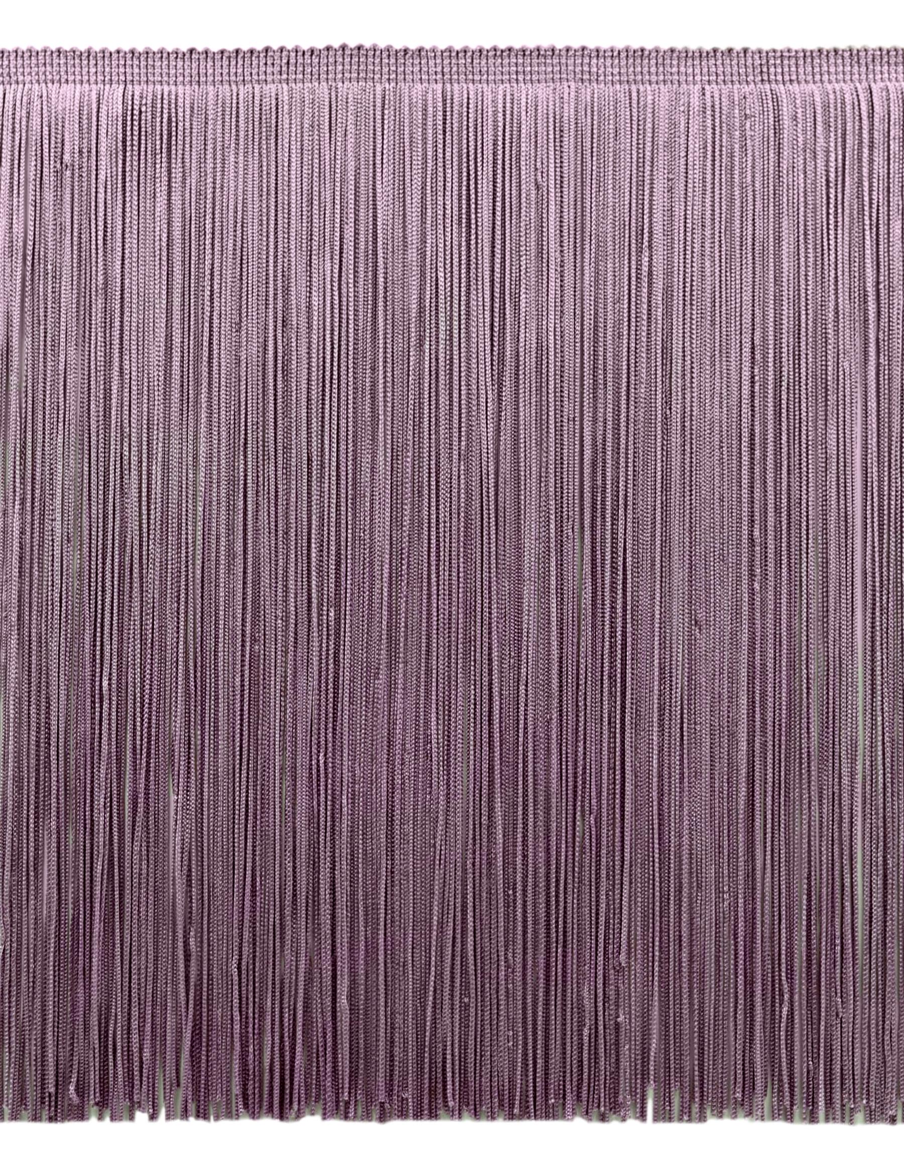 DÉCOPRO 4 (10cm) Chainette Fringe Trim # CF04, Lilac Purple #D7 (light Lavender Violet Purple) Sold by the Yard (36/3 Ft/0.9m) - UK