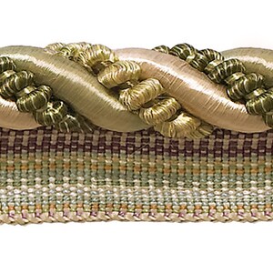 7/16" (1cm)  Rope with Lip | Cord Trim #2935 (Light Beige, Mint Green, Yellow Gold) Sold By The Yard (36"/3 ft/0.9m)