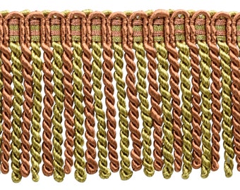 1 Inch Vintage Velvet Ribbon Trim – Rust Medley Multicolor #07H (Copper & Olive Green) – Sold By The Yard For DIY Decor & Crafting