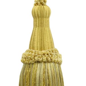 DÉCOPRO Nappa decorativa per portachiavi da 5 1/2", anello da 5 1/2", codice KTC055, colore miele #PR07 (oro chiaro, oro giallo, beige chiaro) Venduta singolarmente