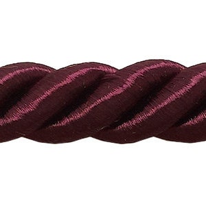 Satin Rope Trim 1/8 Satin Cord Yellow Rope / Beige Satin Rope / White  Satin Rope / Black Satin Rope / Burgundy Satin Rope