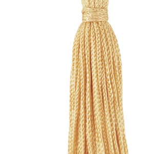 3&quot; (7.5cm) Basic Chainette Tassel | Craft Tassel (RT03), Light Gold #B7 (Light Yellow Gold) Set of 10