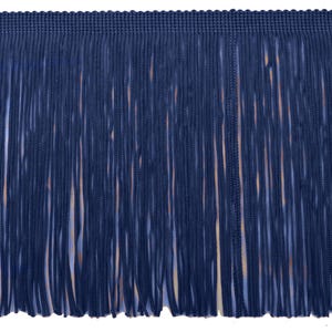 DÉCOPRO 6&quot; (15cm) Chainette Fringe Trim # CF06, Dark Navy Blue #J3 (Dark Blue) 11 Yards (33 ft/10m)