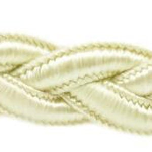 1/2&quot; (1cm) Elegant Solid Flat Gimp Braid Trim (0050SGB), Cream Ivory #A2 (Cream, Ivory, Off White) Sold By The Yard (36&quot;/3 ft/0.9m)