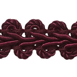 DÉCOPRO 1/2 inch Cranberry Basic Trim French Gimp Braid, Style# FGS