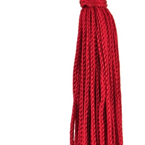 3&quot; (7.5cm) Basic Chainette Tassel | Craft Tassel (RT03), Dark Red #E13 (Dark Orange Red) Set of 10