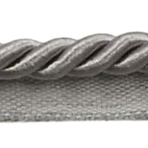 May include: A close-up of silver braided trim with a textured backing. The trim is approximately 1 inch wide.