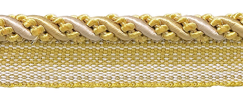 Medium Antique gold 416 Imperial II Lip Cord Style# 0416I2 Color 4975 Sold by The Yard Rustic Gold