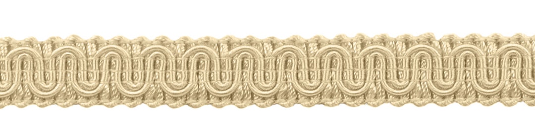 5/8 Inch Scroll Gimp Braid Trim - Antique Gold Decorative Trim 12 Yards For Crafts & Upholstery