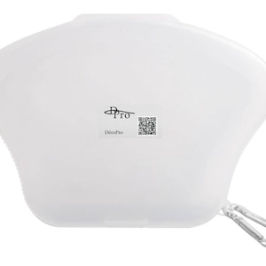 May include: White silicone case with a carabiner clip and the text "DecoPro" and a QR code.